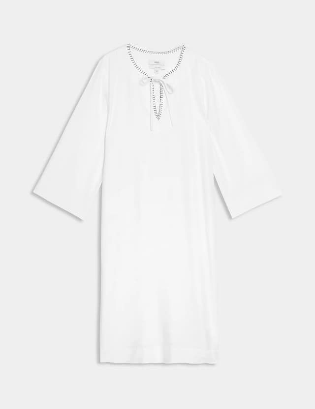 Vestido de lino camisero