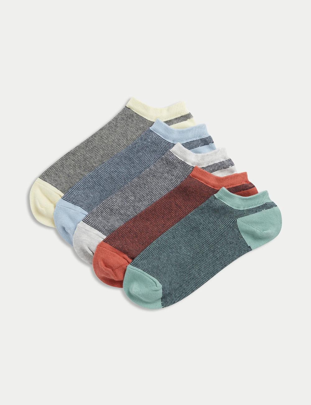 Pack de 5 pares de calcetines Trainers con ribete