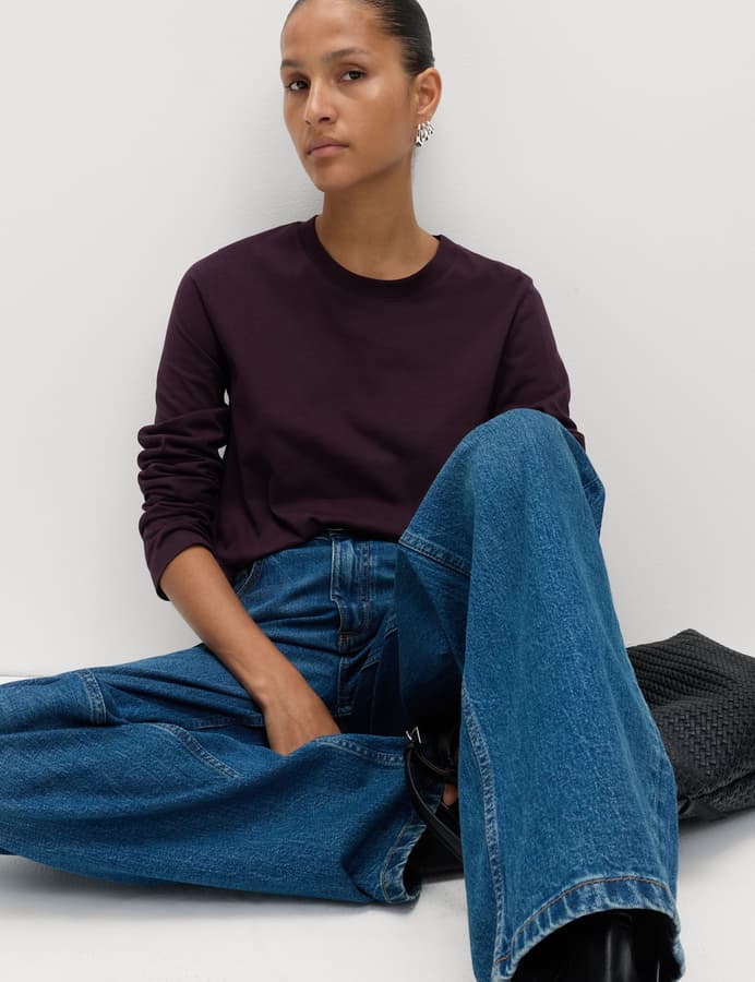 Camiseta básica de manga larga everyday