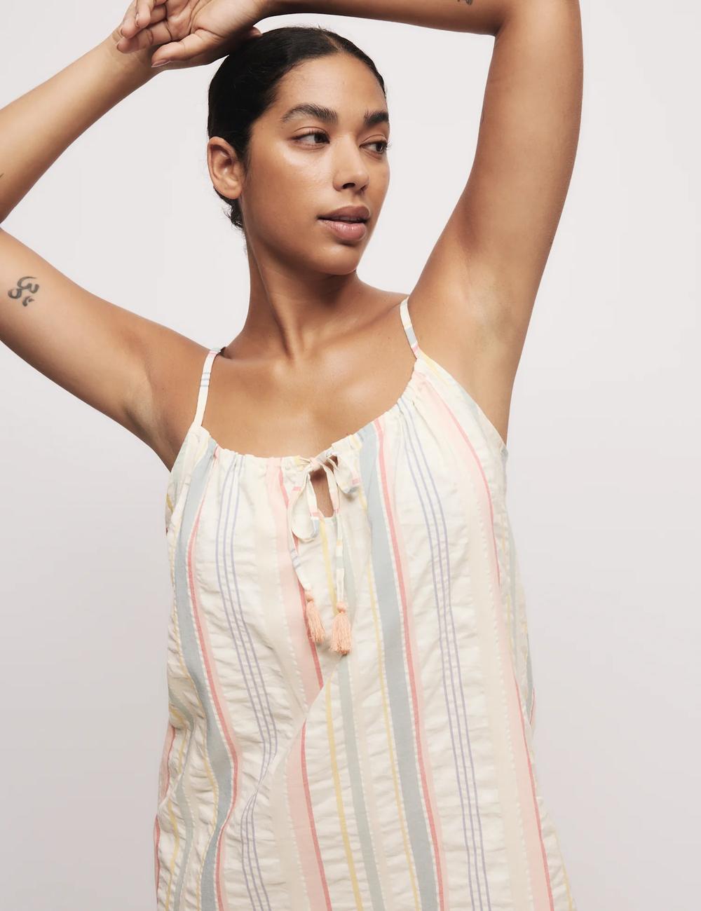 Camisola de tiros de rayas