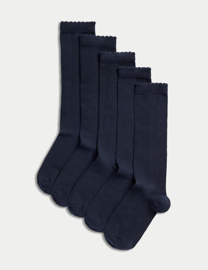 Pack de 5 pares de calcetines por la rodilla