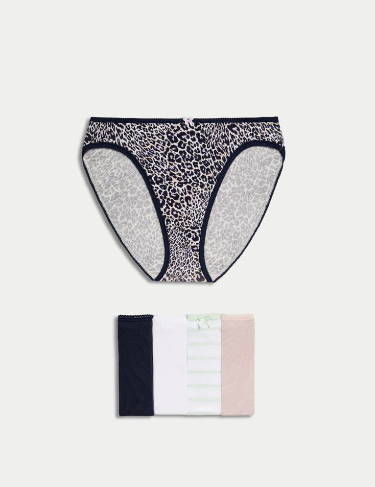 Pack 5 bragas altas diseño