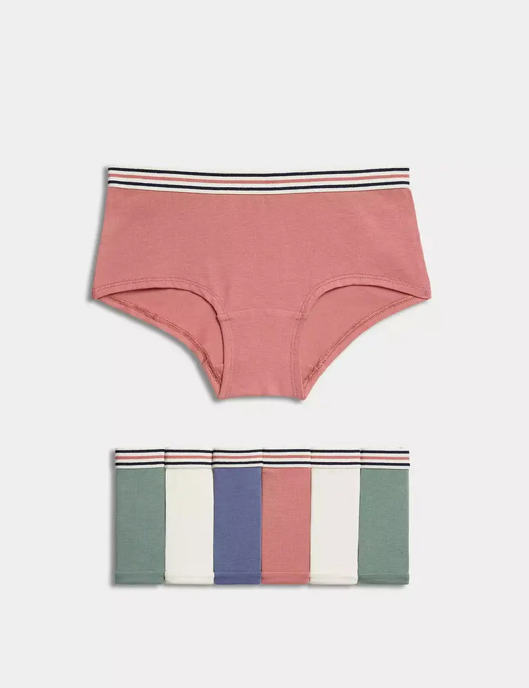 Pack de 7 shorts lisos