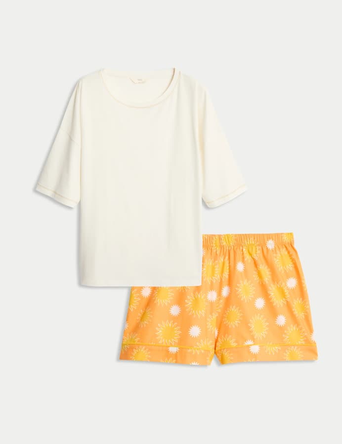 Pijama corto de manga corta con diseño FP