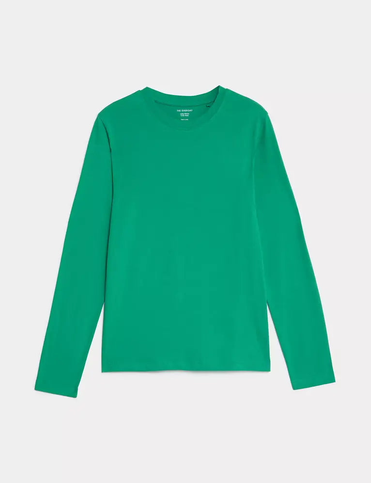 Camiseta básica de manga larga