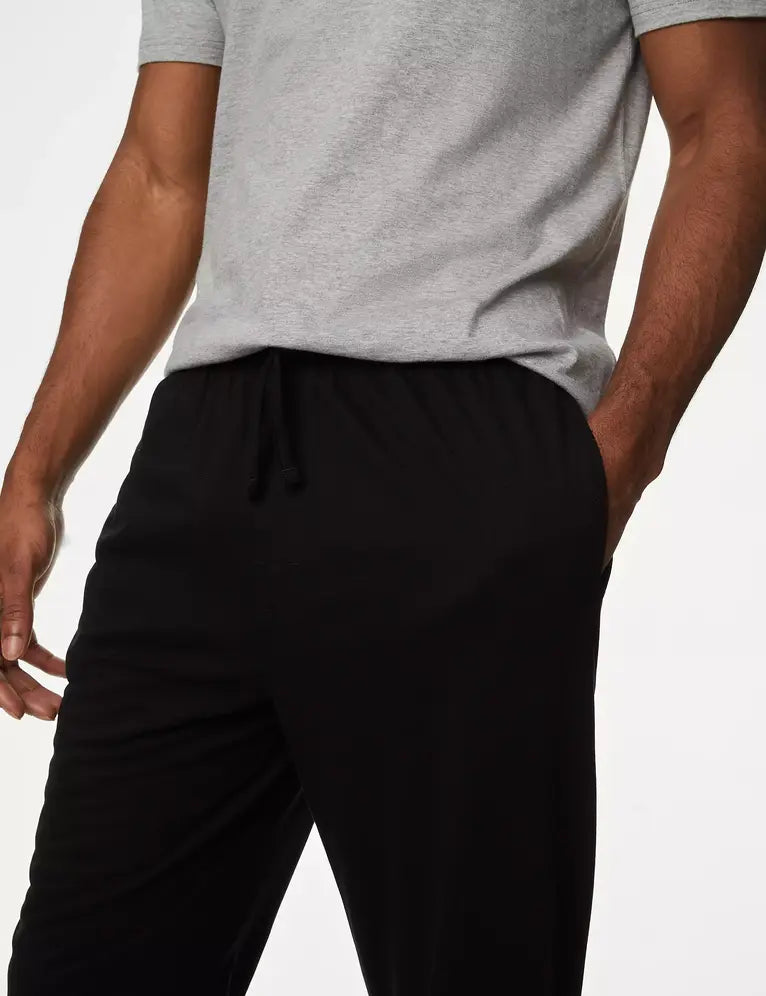 Pijama de punto pantalón largo y top manga corta