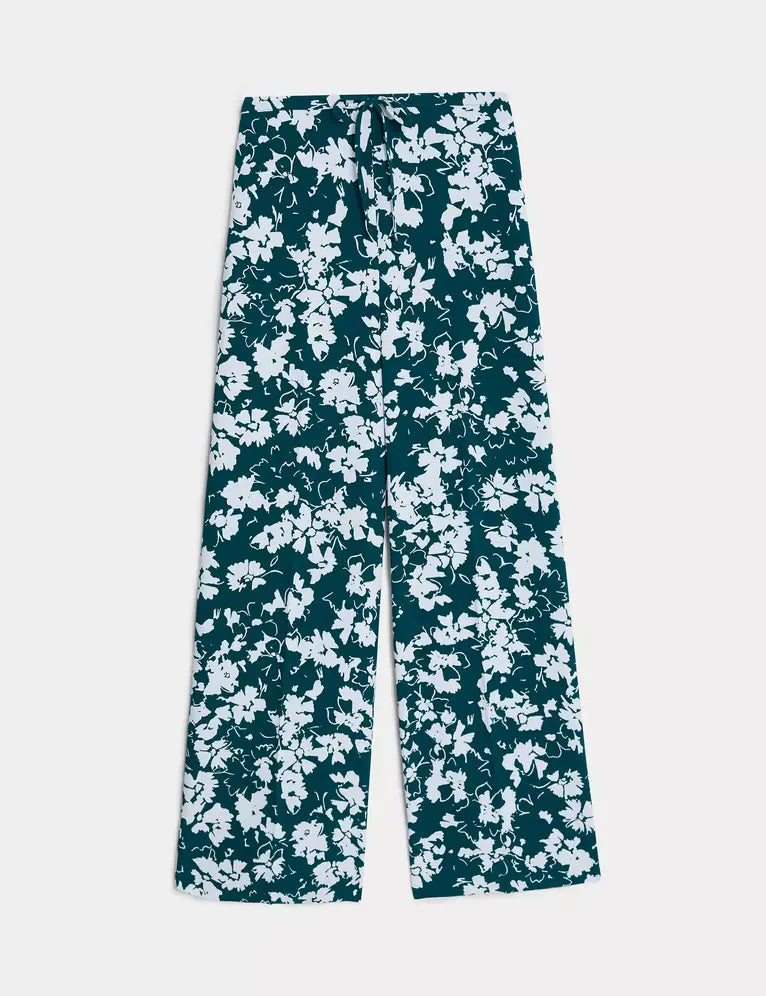 Pantalón Floral pata ancha