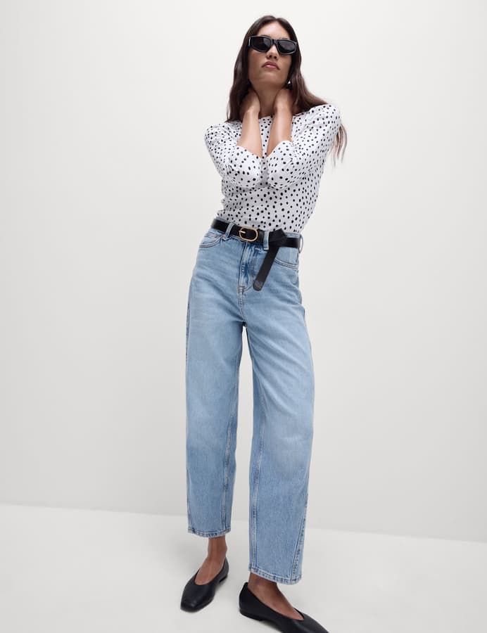 Camiseta de manga semilarga estampada