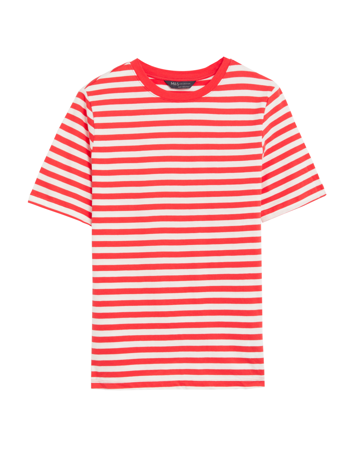 Camiseta rayas de manga corta