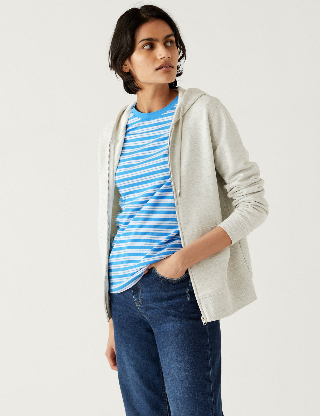 Camiseta rayas de manga corta