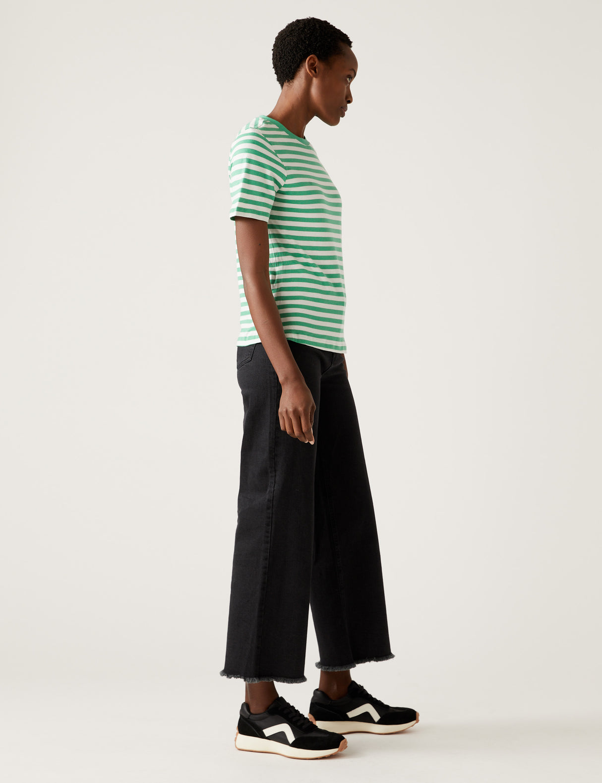 Camiseta rayas de manga corta