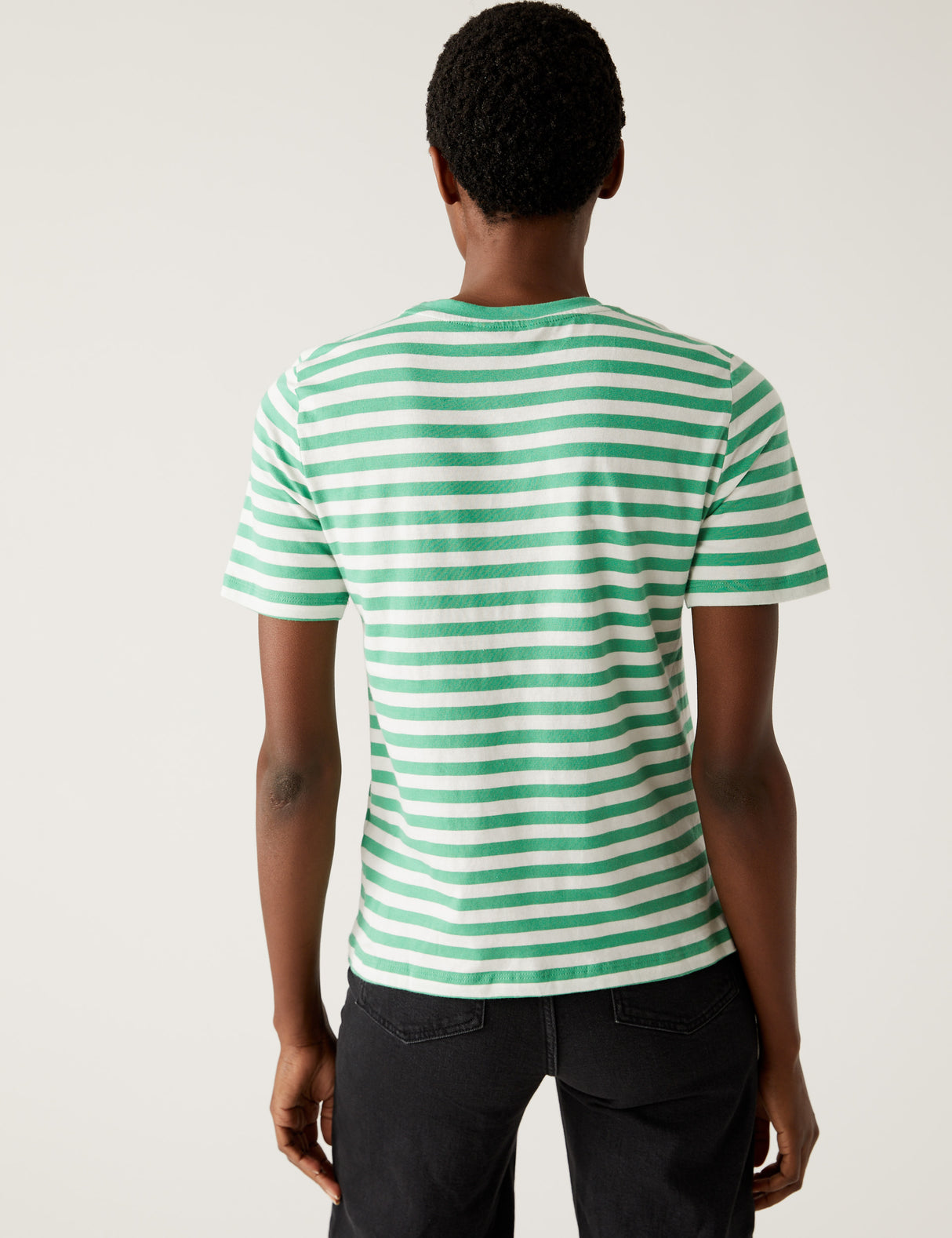 Camiseta rayas de manga corta