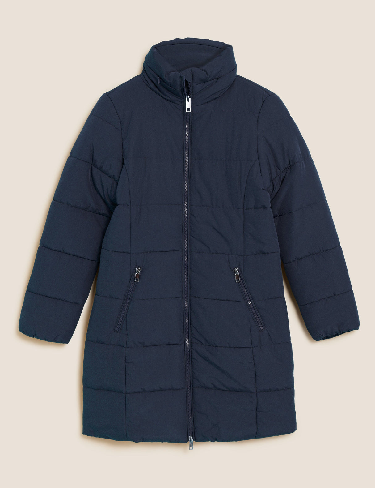 Chaqueta larga acolchada