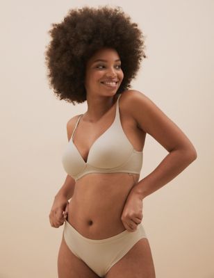 Pack 3 sujetadores sin aro algodón