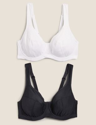 Pack x2 sujetadores deporte con aro