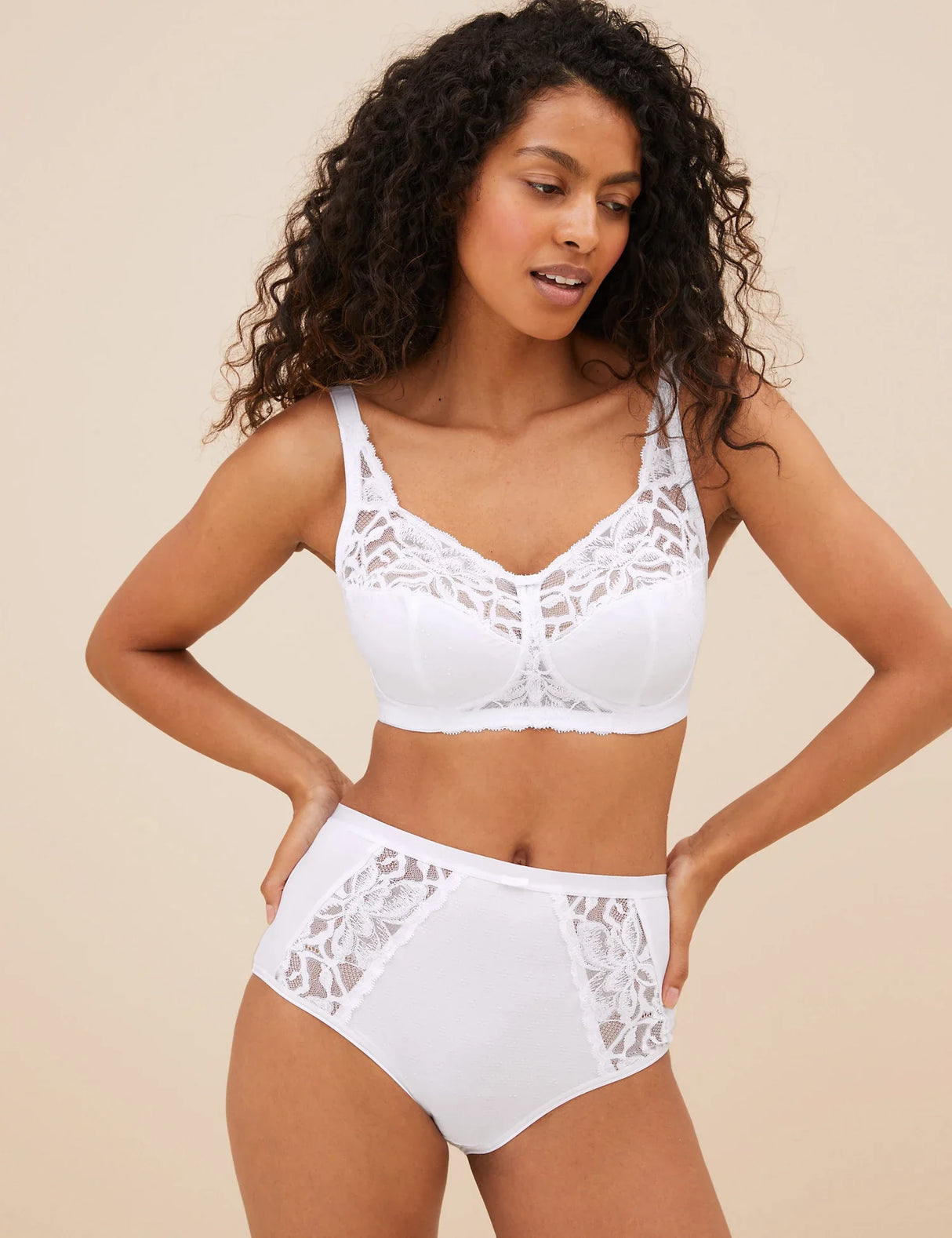 Pack 3 Bragas altas con encaje