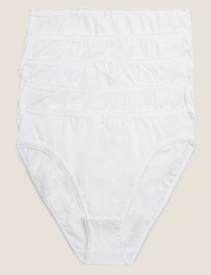 Pack x5 bragas altas lisas