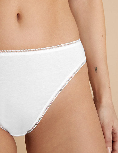 Pack x5 bragas altas lisas