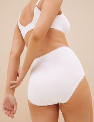 Pack x5 bragas altas lisas