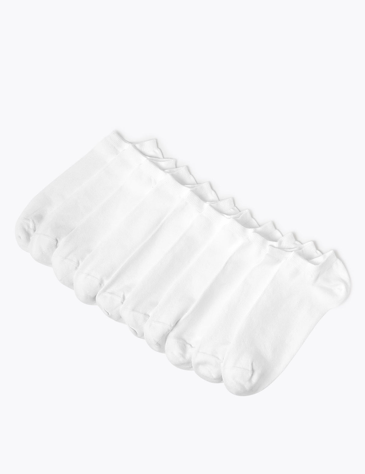 Pack de 5 pares de calcetines tobilleros lisos