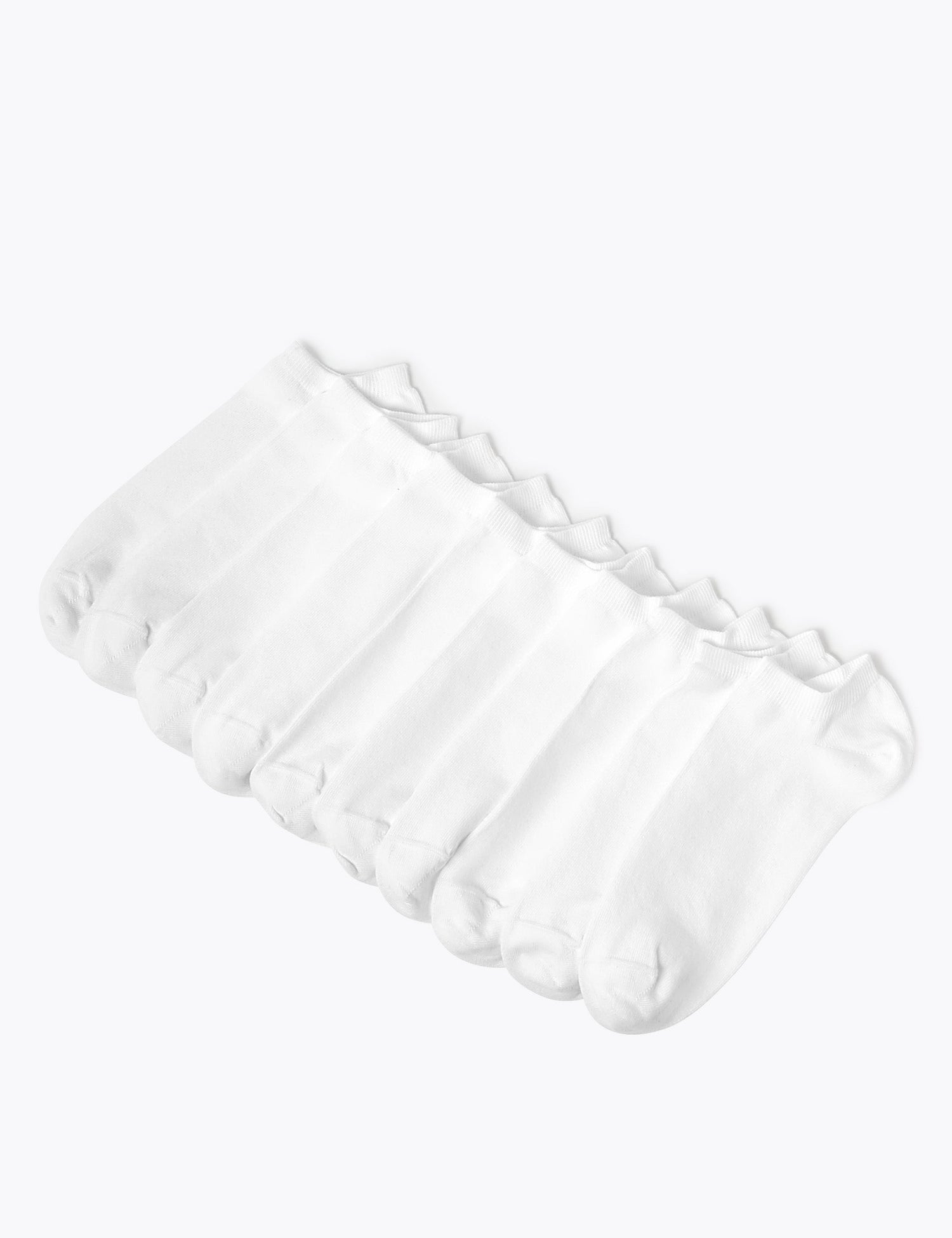 Pack de 5 pares de calcetines tobilleros lisos