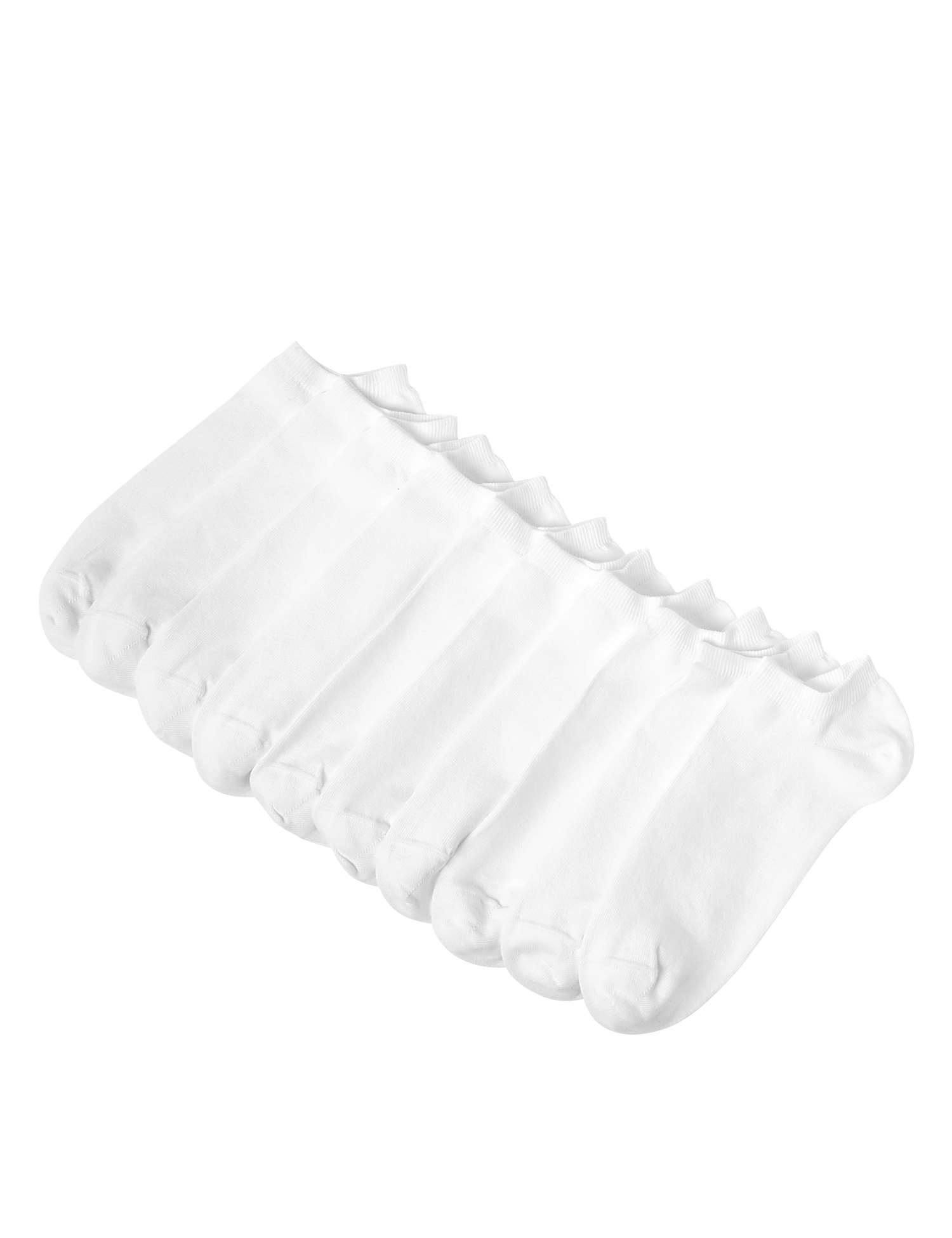 Pack de 5 pares de calcetines tobilleros lisos