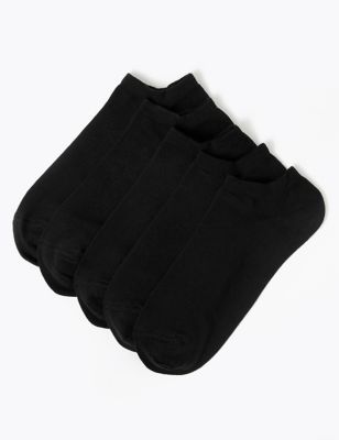 Pack de 5 pares de calcetines tobilleros lisos