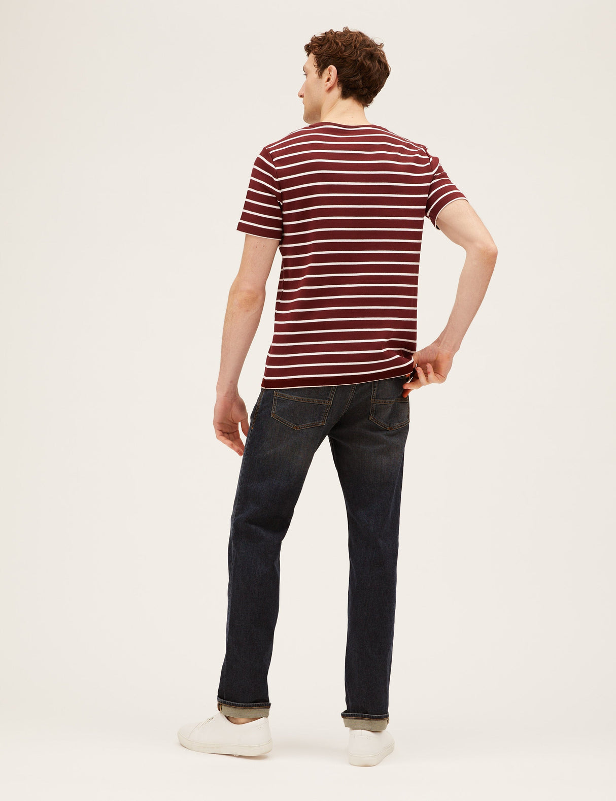 Pantalón vaquero elástico de punto