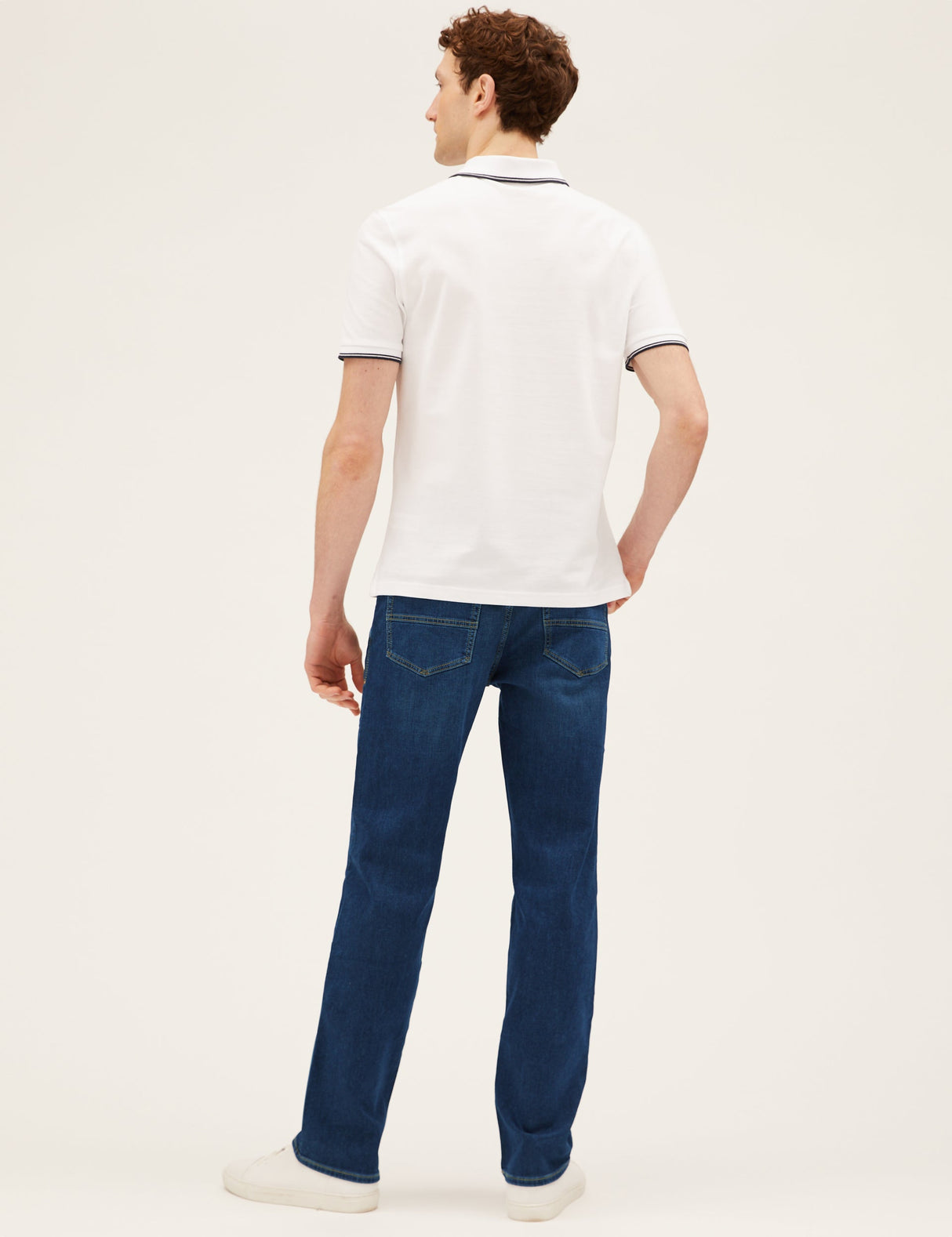 Pantalón vaquero elástico de punto