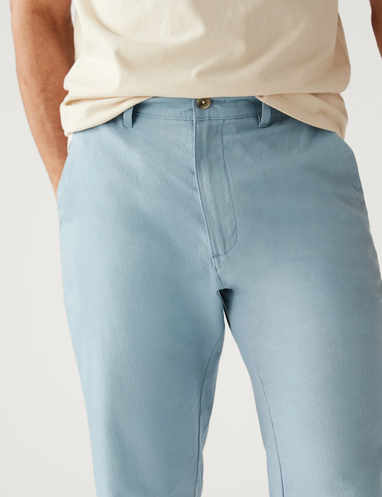 Pantalón largo de lino