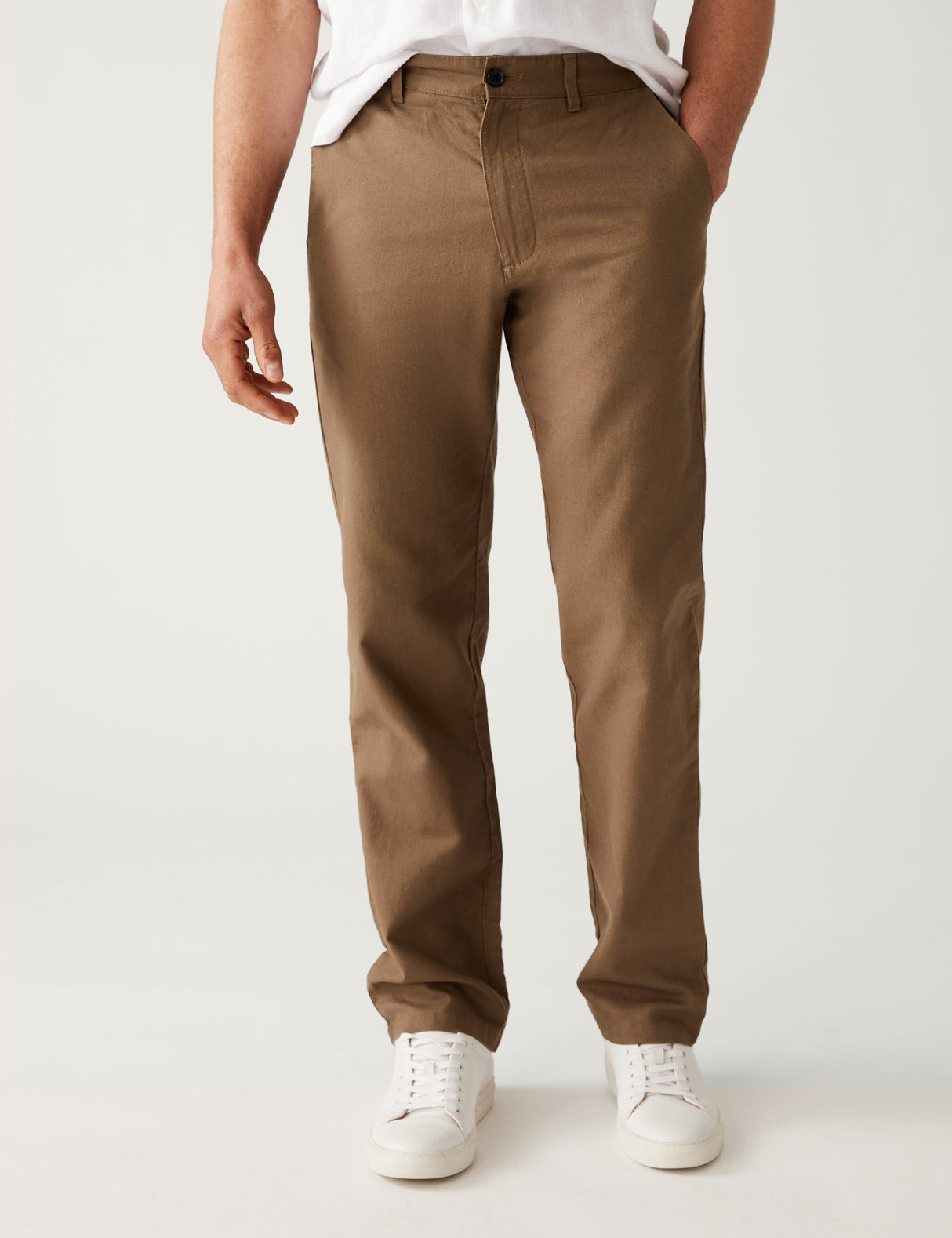 Pantalón largo de lino