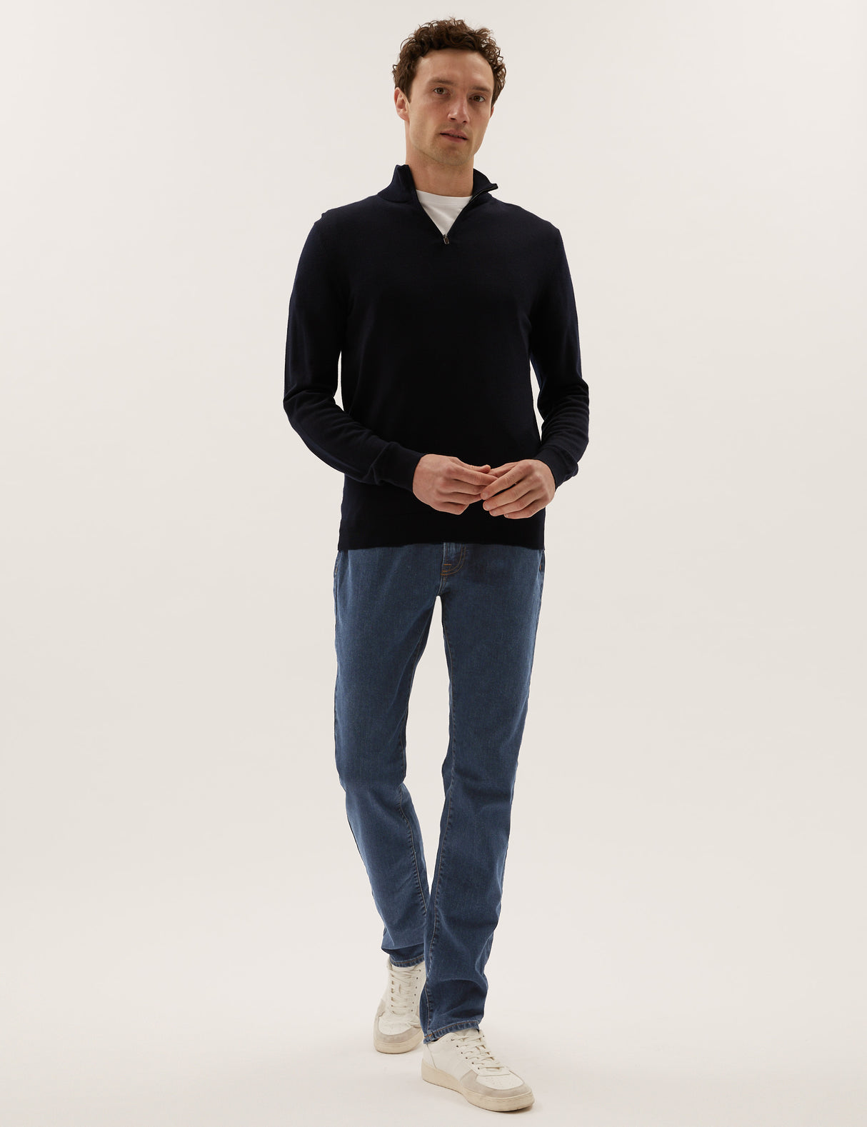 Pantalón vaquero elástico Tapered