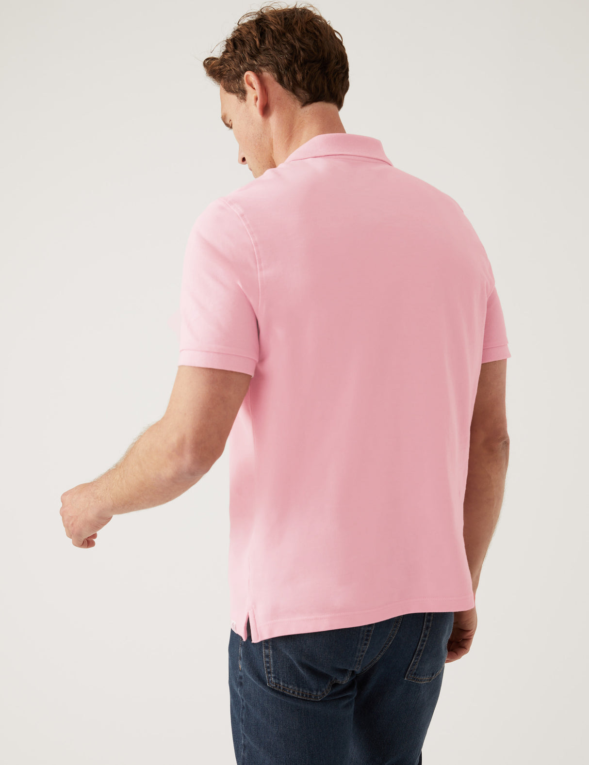 Polo liso manga corta