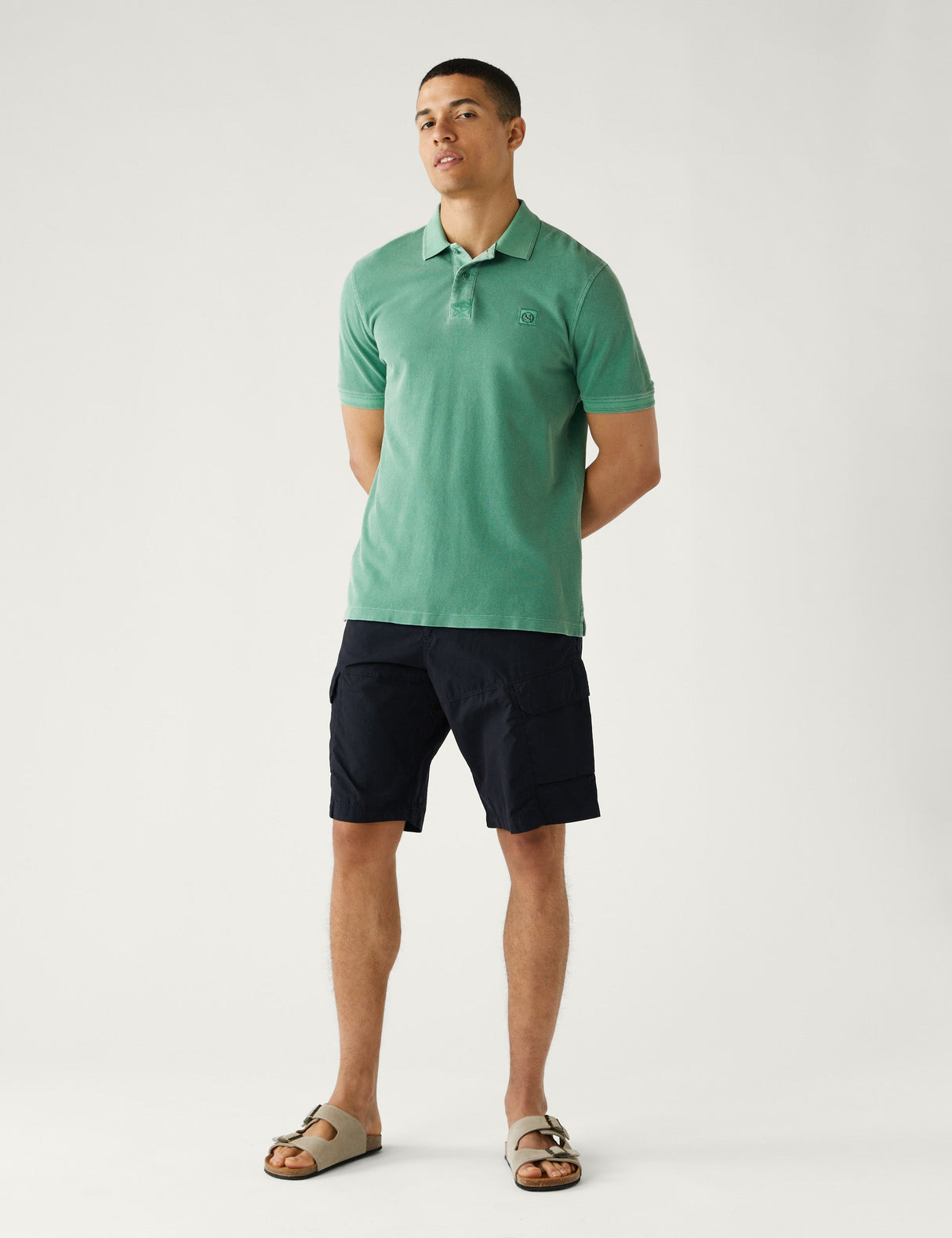 Polo Dye manga corta