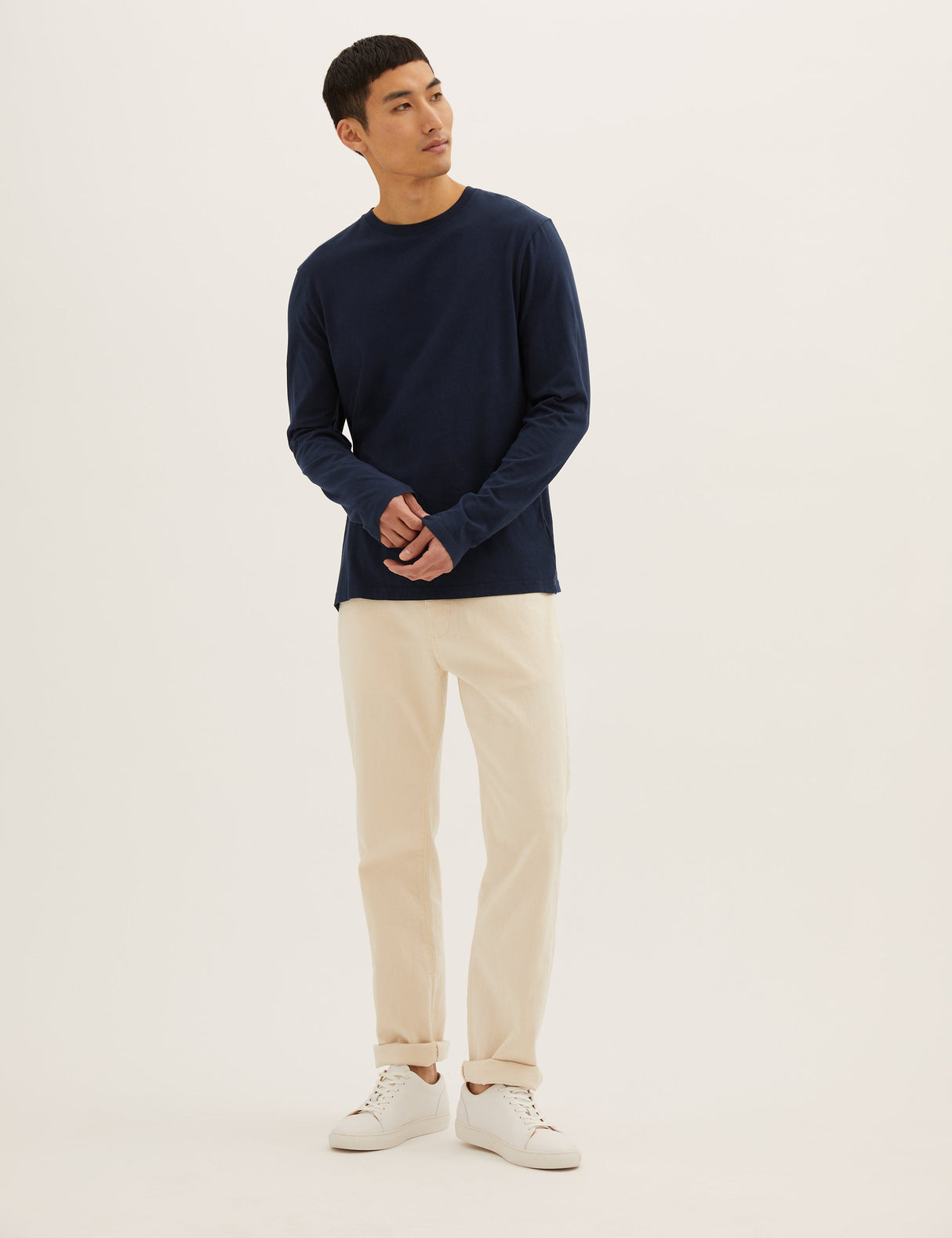 Camiseta manga larga lisa