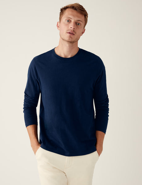 Camiseta lisa manga larga