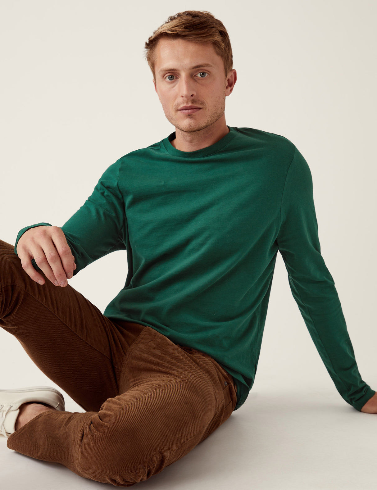 Camiseta lisa manga larga