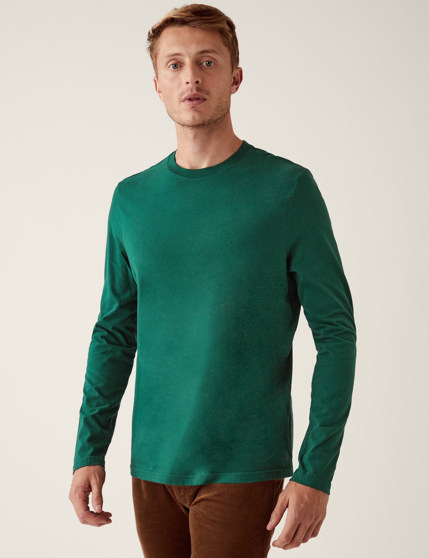 Camiseta lisa manga larga