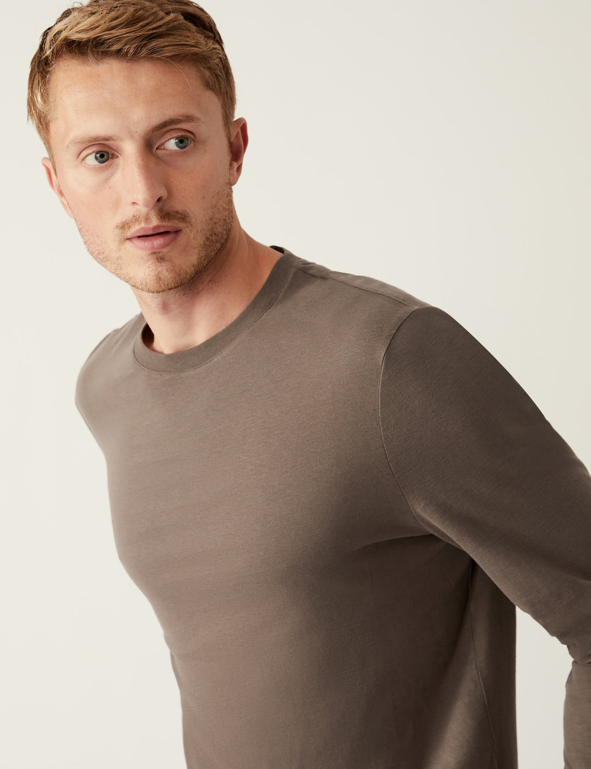 Camiseta lisa manga larga