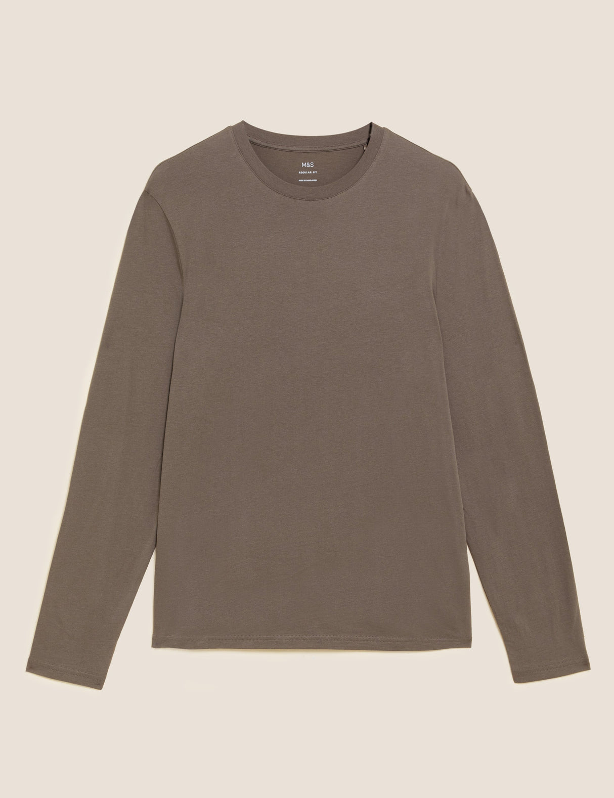 Camiseta lisa manga larga