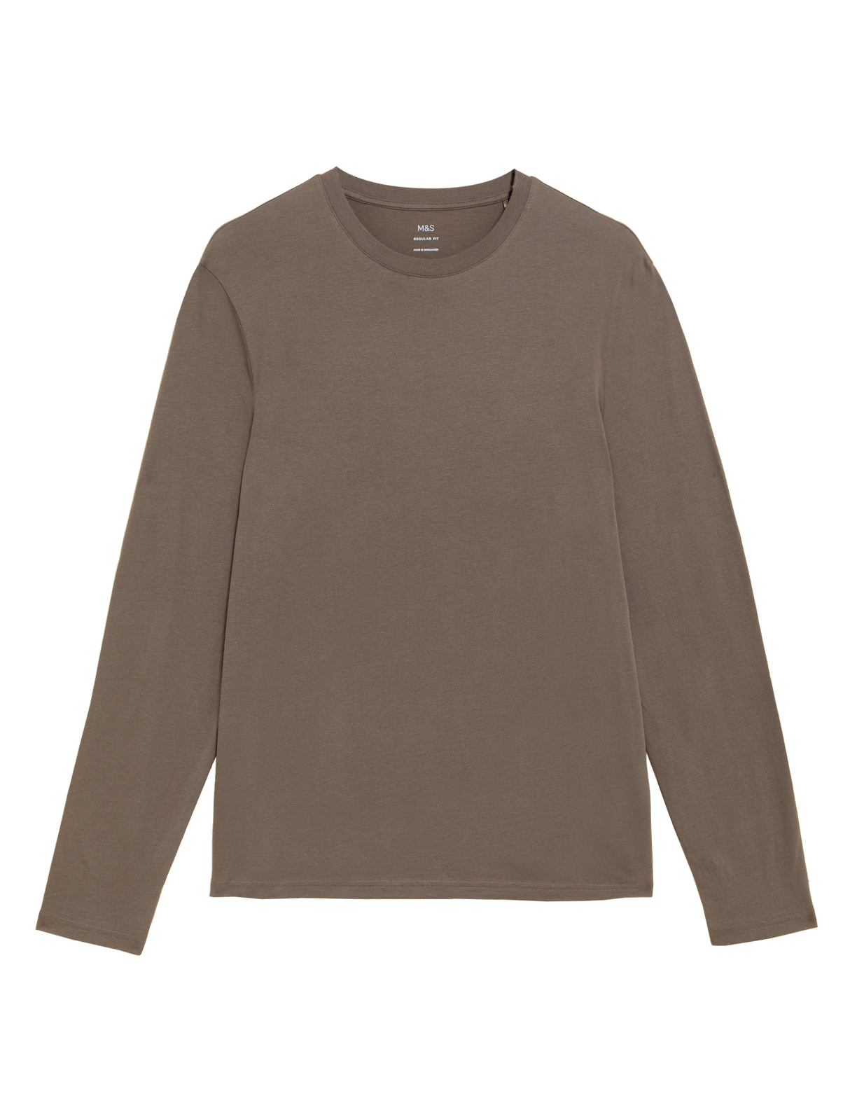 Camiseta lisa manga larga