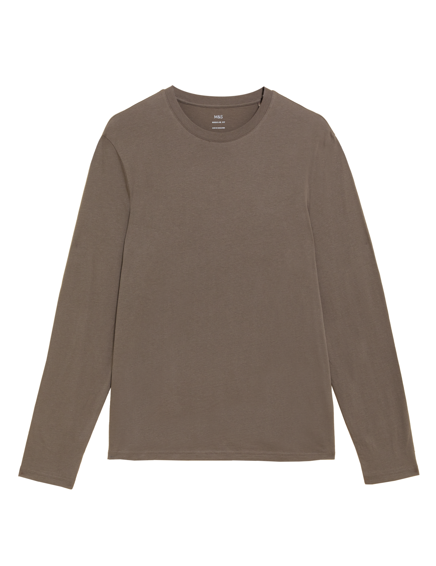 Camiseta lisa manga larga