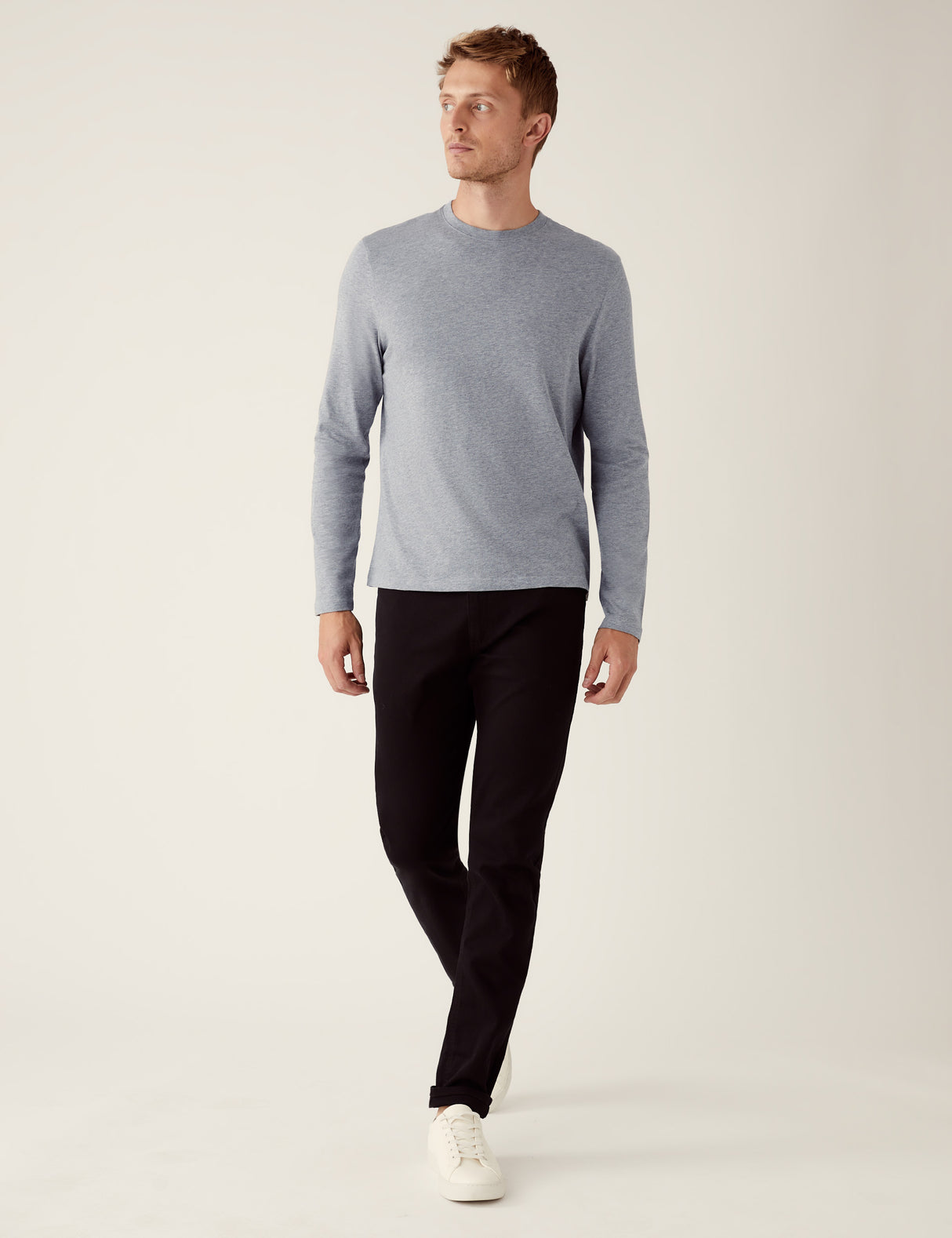 Camiseta lisa manga larga