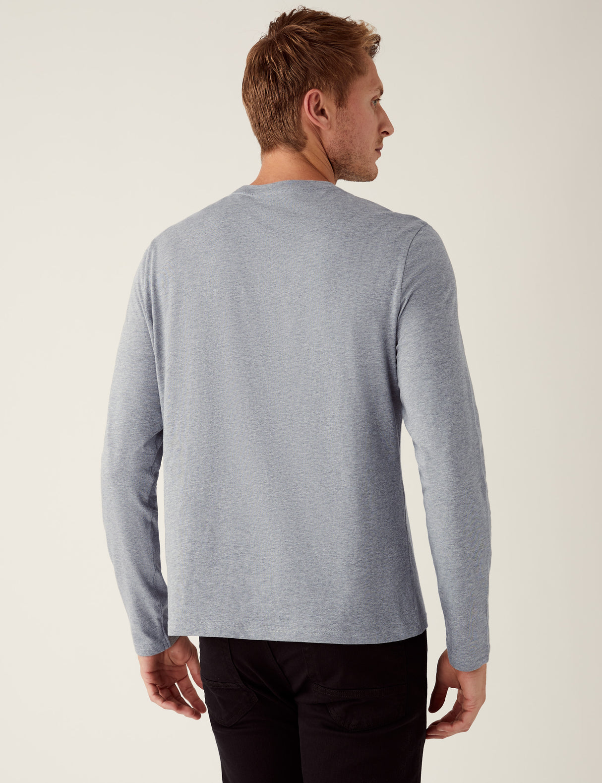 Camiseta lisa manga larga