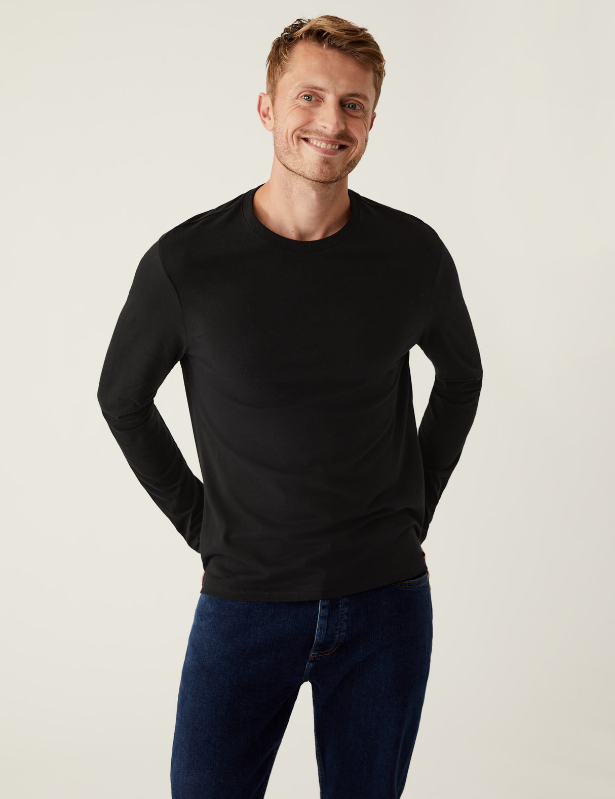 Camiseta lisa manga larga