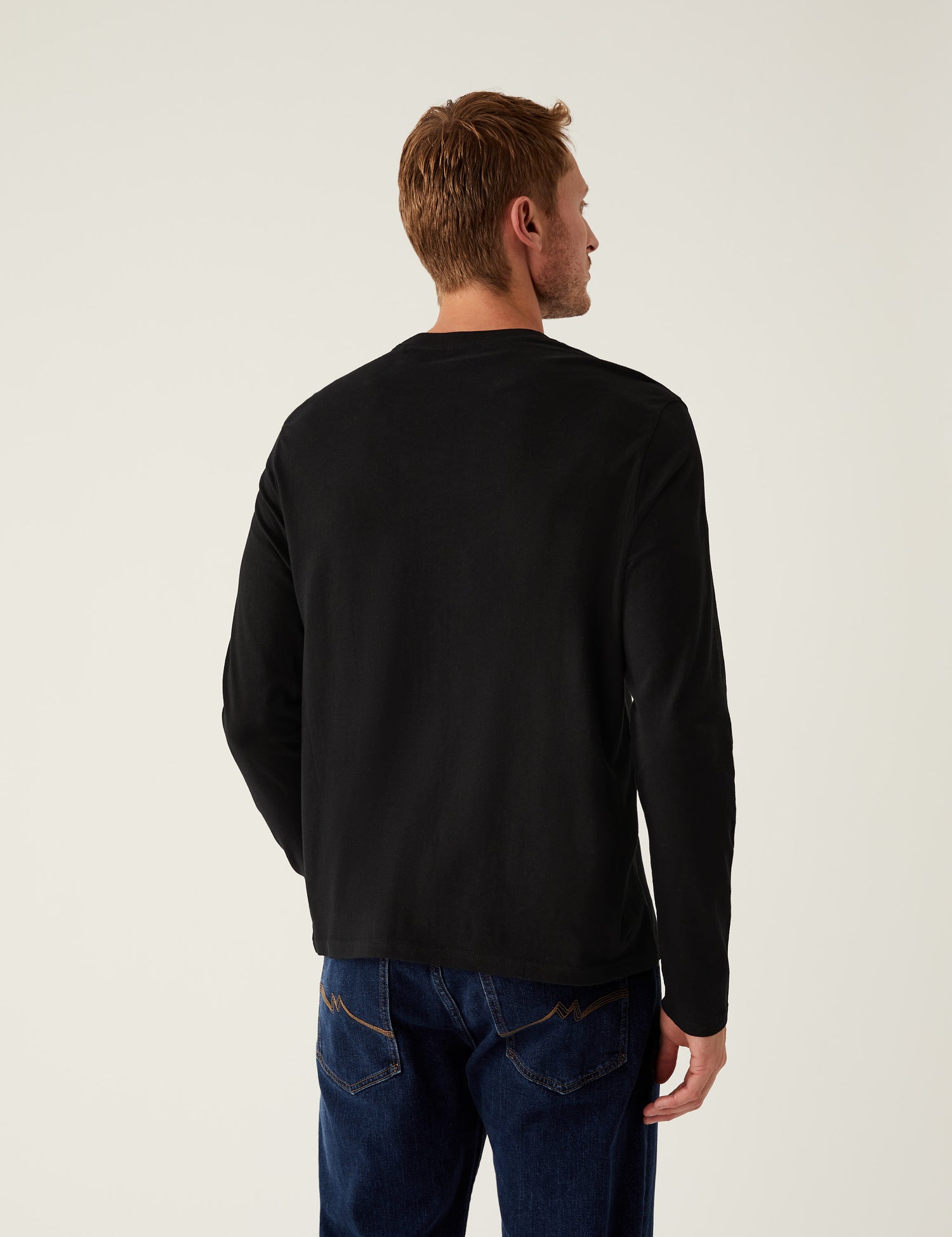 Camiseta lisa manga larga