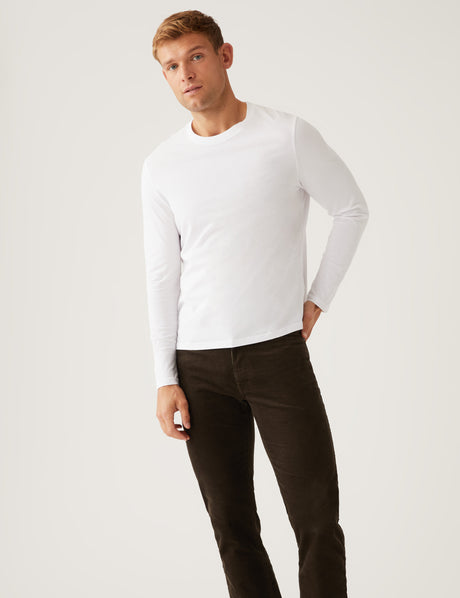 Camiseta lisa manga larga