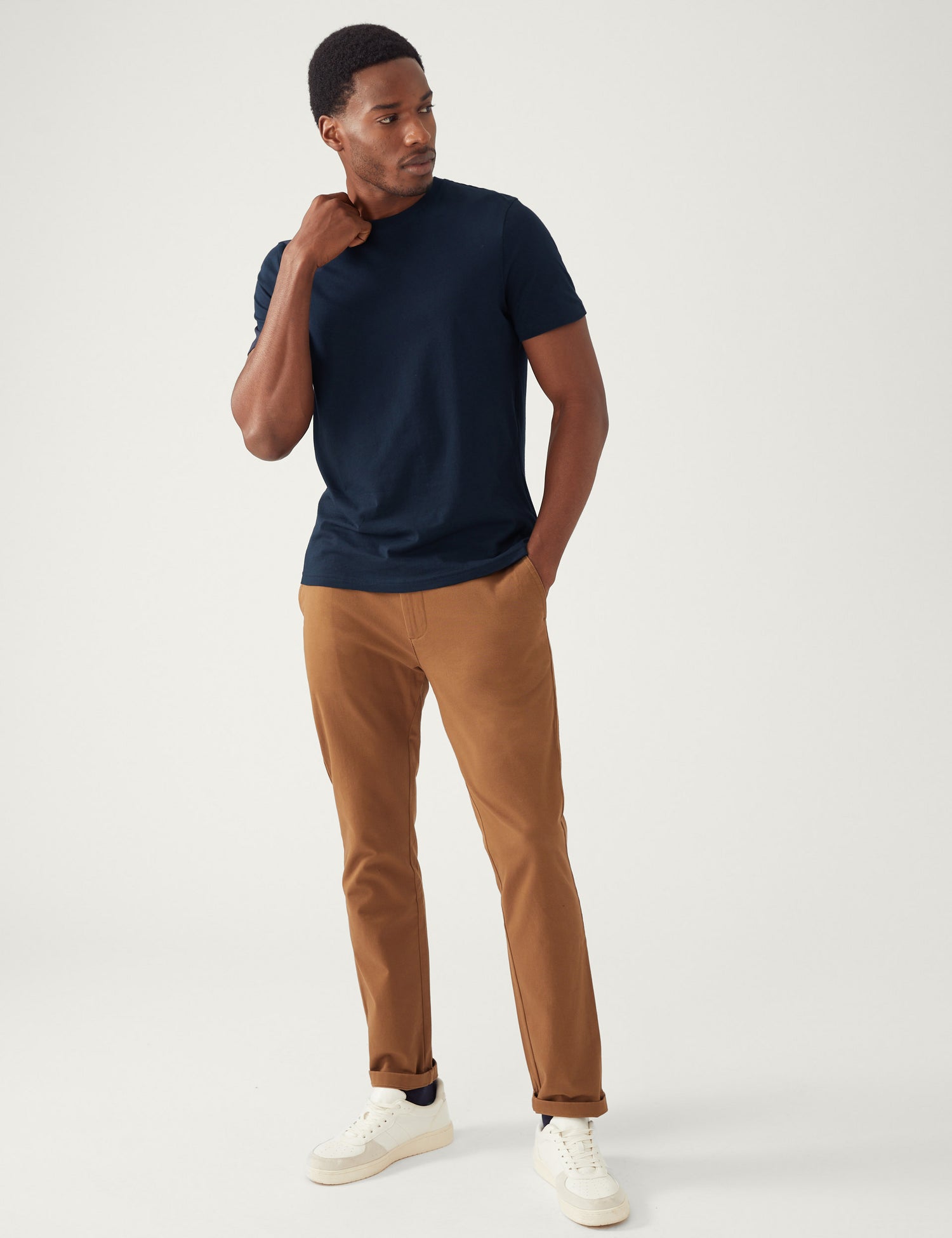 Camiseta lisa manga corta