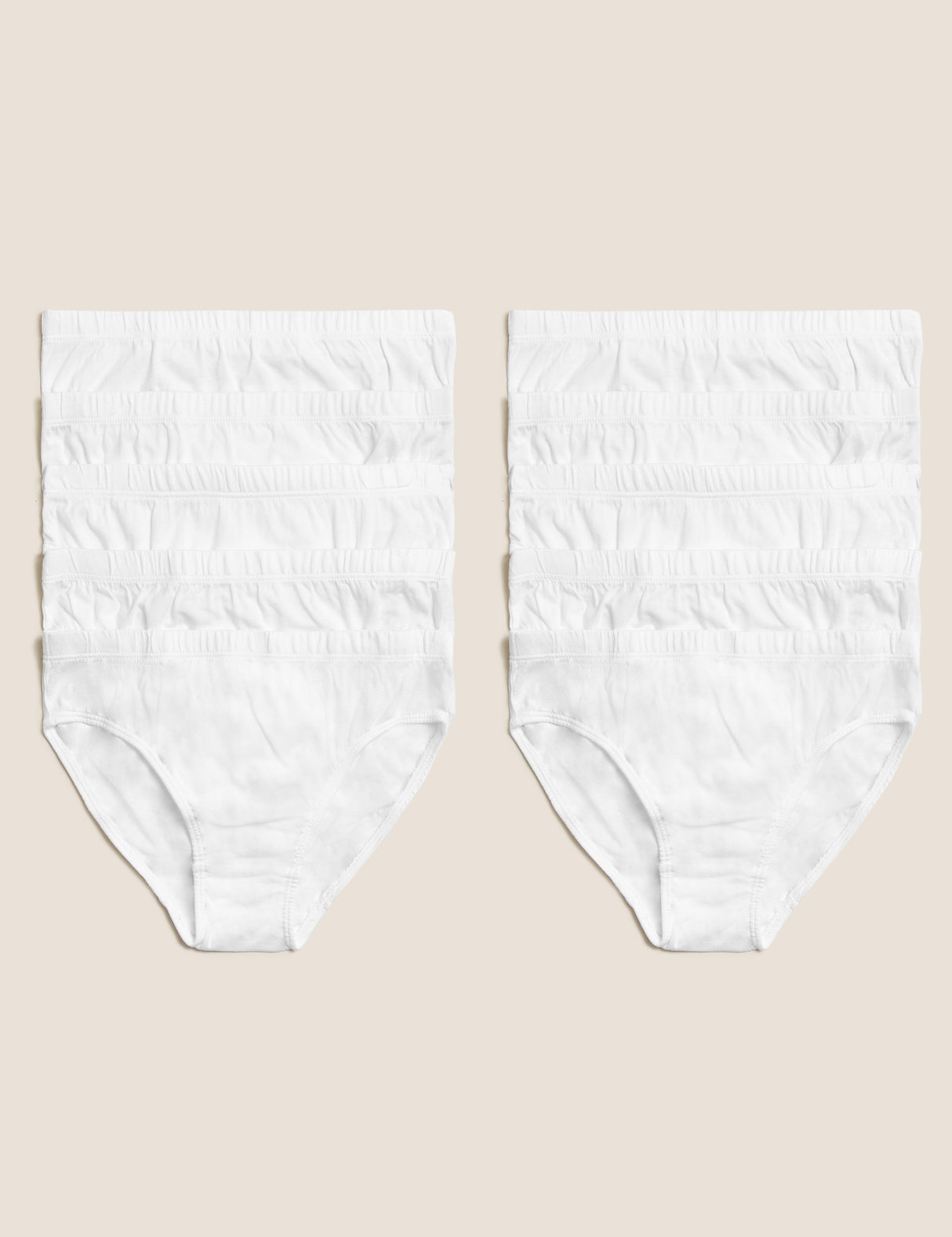 Pack de 10 calzoncillos lisos