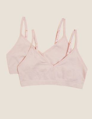 Pack de 2 tops crop lisos